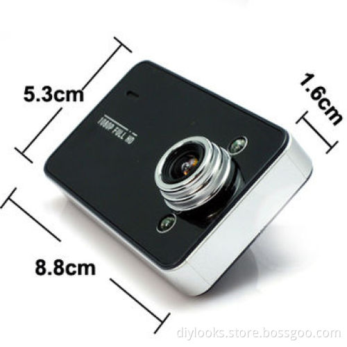 Refurbished 2.7-inch Full HD 1080P Vehicle DVR with 2 IR LED Night Vision Lights